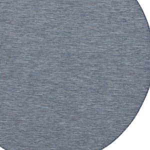 Homeroots 6' Navy Blue Round Power Loom Area Rug  Polypropylene 522570