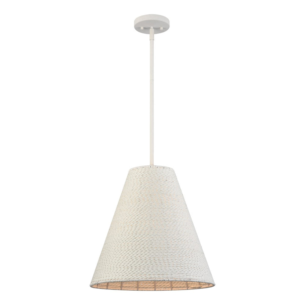 Sophie 16'' Wide 1-Light Pendant - White Coral 52258/1 Elk Lighting