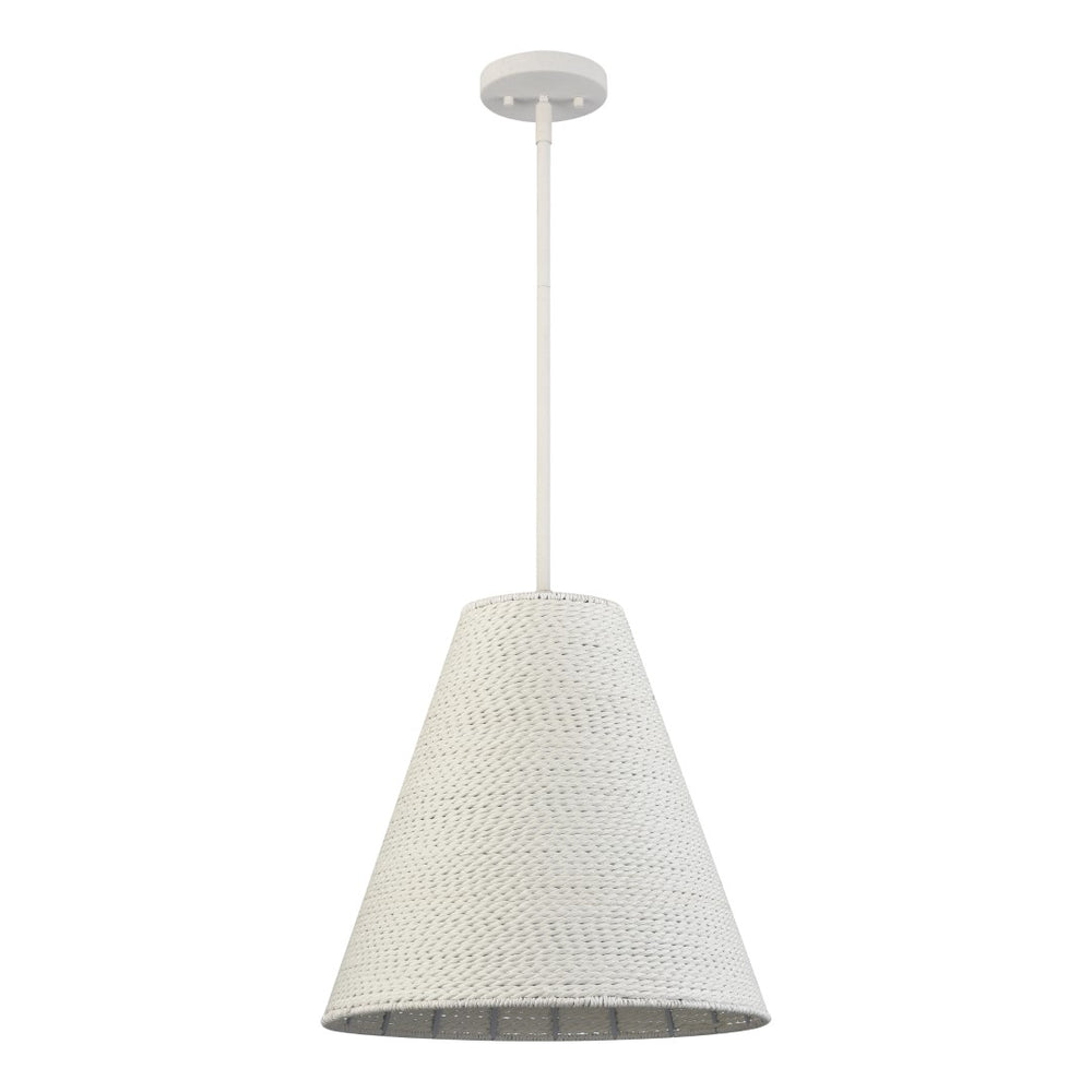 Sophie 16'' Wide 1-Light Pendant - White Coral 52258/1 Elk Lighting