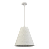 Sophie 16'' Wide 1-Light Pendant - White Coral 52258/1 Elk Lighting