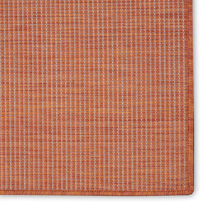 HomeRoots 8' X 10' Terra Cotta Area Rug – Durable Indoor/Outdoor Flatweave, Quick-Drying & Low-Maintenance Comfort 522582