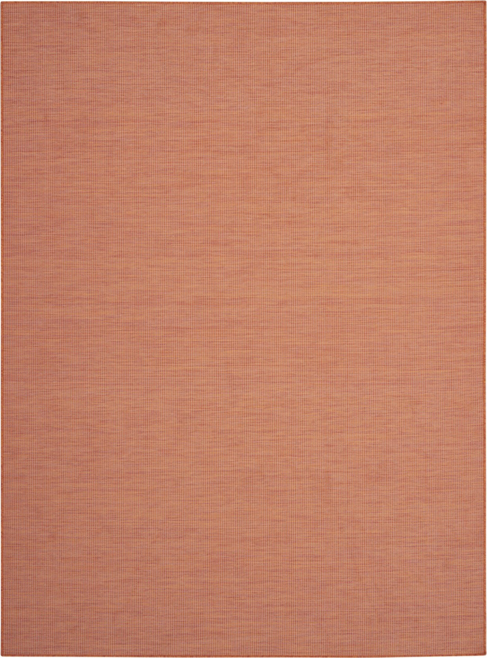 HomeRoots 8' X 10' Terra Cotta Area Rug – Durable Indoor/Outdoor Flatweave, Quick-Drying & Low-Maintenance Comfort 522582