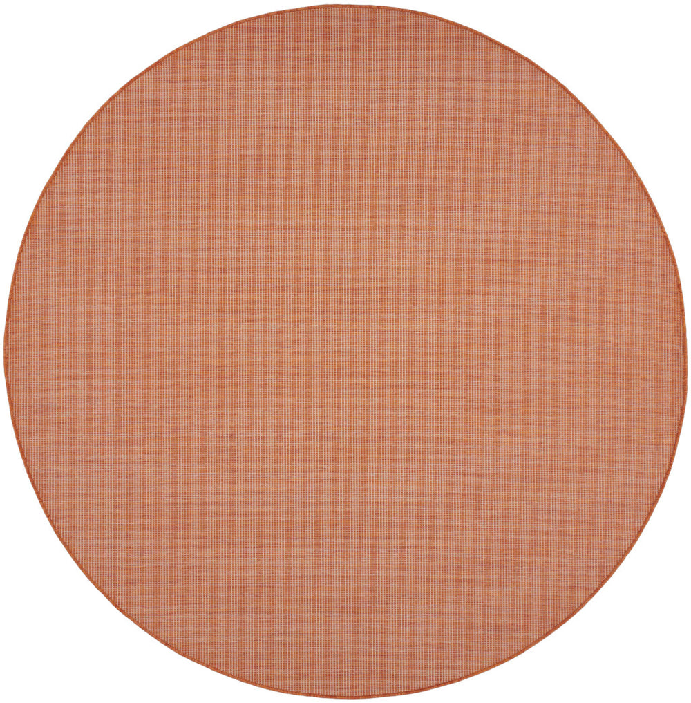 Homeroots 8' Terracotta Indoor Outdoor Area Rug  Polypropylene 522584