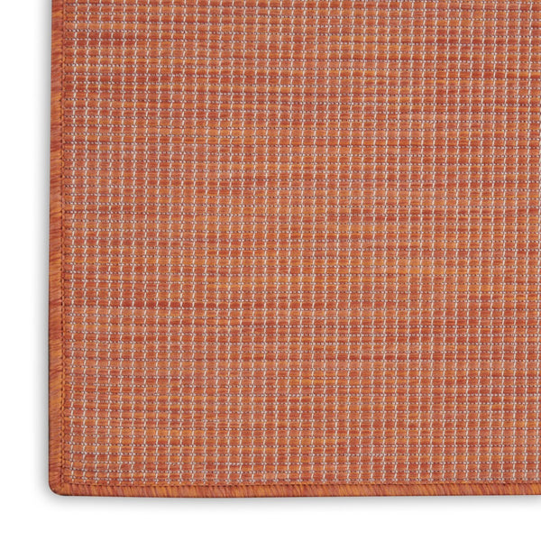 HomeRoots 7' Terracotta Indoor Outdoor Area Rug – Stylish, Durable, Low-Maintenance Design for Any Space 522585