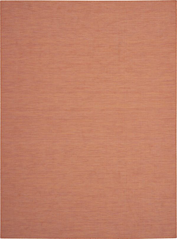 HomeRoots 7' Terracotta Indoor Outdoor Area Rug – Stylish, Durable, Low-Maintenance Design for Any Space 522585