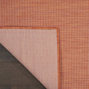 HomeRoots 7' Terracotta Indoor Outdoor Area Rug – Stylish, Durable, Low-Maintenance Design for Any Space 522585