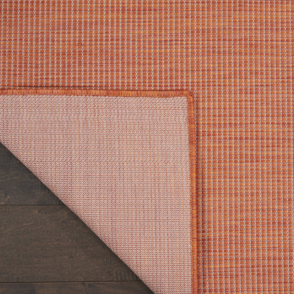 HomeRoots 7' Terracotta Indoor Outdoor Area Rug – Stylish, Durable, Low-Maintenance Design for Any Space 522585
