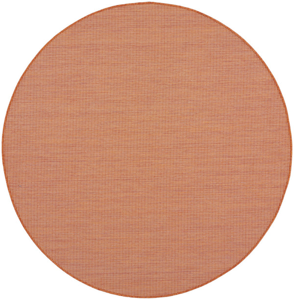 Homeroots 6' Terracotta Indoor Outdoor Area Rug  Polypropylene 522587