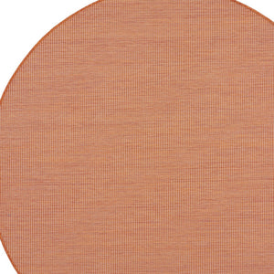 Homeroots 6' Terracotta Indoor Outdoor Area Rug  Polypropylene 522587