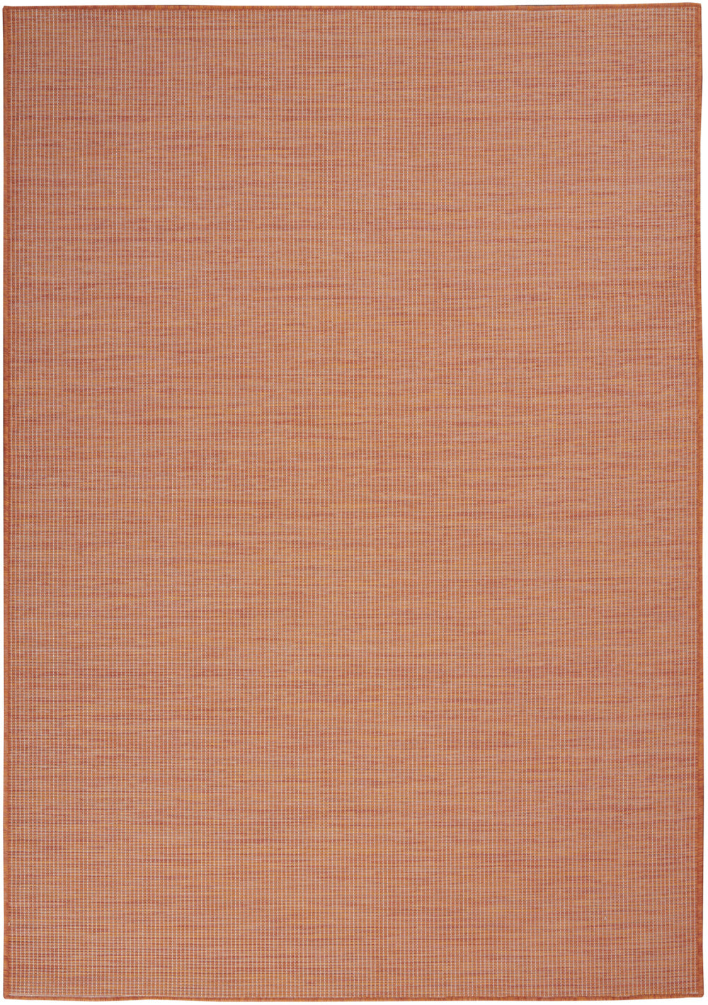 Homeroots 5' X 7' Terracotta Indoor Outdoor Area Rug  Polypropylene 522588