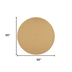 Homeroots 8' Yellow Indoor Outdoor Area Rug  Polypropylene 522594