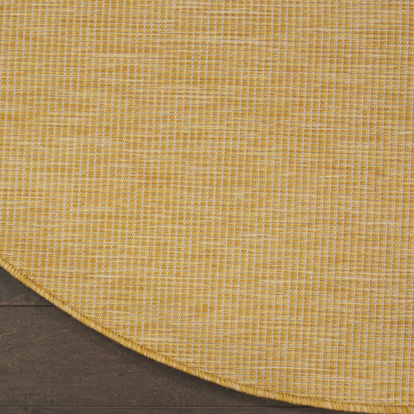 Homeroots 6' Yellow Indoor Outdoor Area Rug  Polypropylene 522597