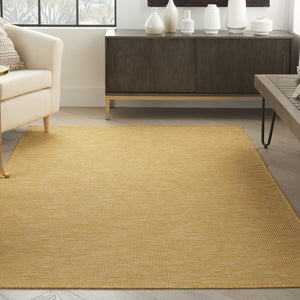 Homeroots 5' X 7' Yellow Indoor Outdoor Area Rug  Polypropylene 522598