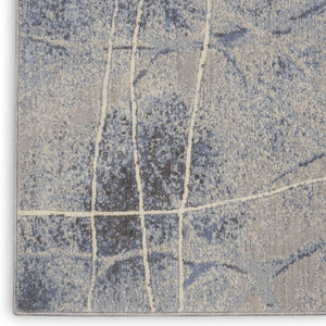 HomeRoots 8' Blue Floral Power Loom Area Rug – Timeless Elegance for Living Rooms, Bedrooms & More 8' X 11' Rectangle 522602