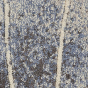 HomeRoots 8' Blue Floral Power Loom Area Rug – Timeless Elegance for Living Rooms, Bedrooms & More 5' X 7' Rectangle 522606