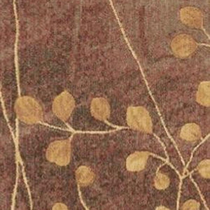 HomeRoots 8' Brown Floral Power Loom Area Rug - Elegant Design with Non-Skid Backing for Enhanced Stability 8' X 11' Rectangle 522611