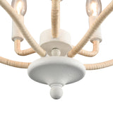 Breezeway 15.5'' Wide 3-Light Semi Flush Mount - White Coral 52275/3 Elk Lighting