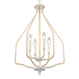 Breezeway 17.75'' Wide 4-Light Pendant - White Coral 52276/4 Elk Lighting