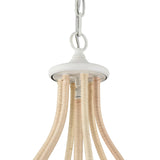 Breezeway 28'' Wide 6-Light Pendant - White Coral 52277/6 Elk Lighting