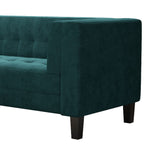 Christopher Knight Home® - Noble House - - 3-Seater Sofa, Upholstered Tufted Coach, Velvet Sofa, Green