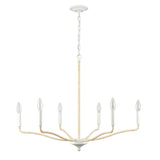 Breezeway 30'' Wide 6-Light Chandelier - White Coral 52278/6 Elk Lighting