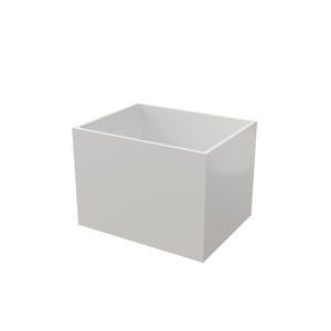 English Elm 35" Freestanding Acrylic Soaking Tub Rectangular Spa Design with Ergonomic Seat Glossy White T3785P380646