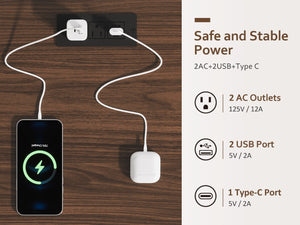 English Elm Rustic Wood End Table With Led Lighting & Integrated Power Hub - Stylish 2-Tier Storage Solution W1550P330032-GIGA