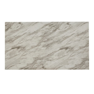 Banford Faux Marble Rectangular Dining Table Seats Six Espresso Frame