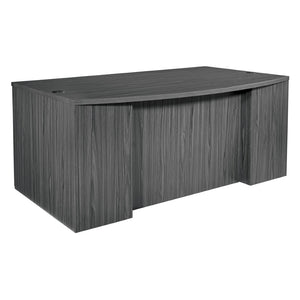 OSP Home Furnishings Napa Bow Top Executive Desk Spacious Work Surface for Modern or Traditional Office NAPSGW-TYP201