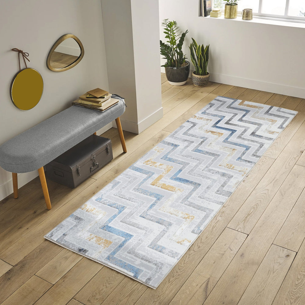 English Elm Nova Multi 5 Ft. 3 In. X 7 Ft. Area Rug - Soft, Durable, And Stylish For Family Homes With Kids & Pets B186P181165