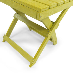English Elm Seaview Recycled Hdpe Outdoor Folding Side Table Uv Resistant Patio Deck Use Yellow B2745P409722