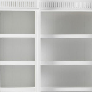 HomeRoots 87" Antiqued White Solid Wood Utility Cabinet - Stylish, Durable Storage for Any Space, 3 Drawers! 523190