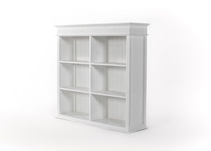 HomeRoots 87" Antiqued White Pantry Cabinet - Stylish Shaker Design with 4 Doors & 2 Drawers for Organized Storage 523191