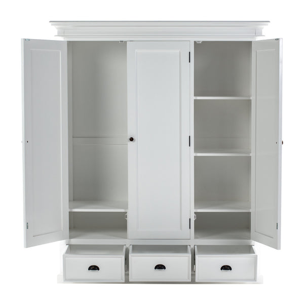 Homeroots 62" Off White Solid Wood Frame Standard Curio Cabinet With Six Shelves  Solid Wood 523199