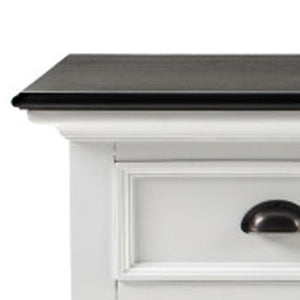 HomeRoots 65" Antiqued White Solid Wood Buffet Cabinet with Storage Drawers & Versatile Transitional Design 523211