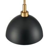 Pelham 10'' Wide 2-Light Pendant - Satin Brass with Matte Black 52324/2 Elk Lighting