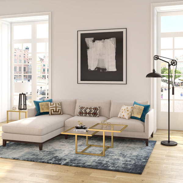 Homeroots 72" Black Adjustable Reading Floor Lamp With Black Metal Dome Shade  Metal 523444