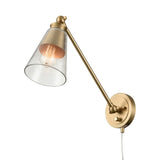 Albany 9.25'' High 1-Light Swingarm Sconce - Brushed Gold 52353/1 Elk Lighting