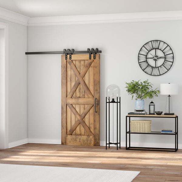 Homeroots 55" Black Novelty Floor Lamp With Clear Transparent Glass Globe Shade  Metal 523549