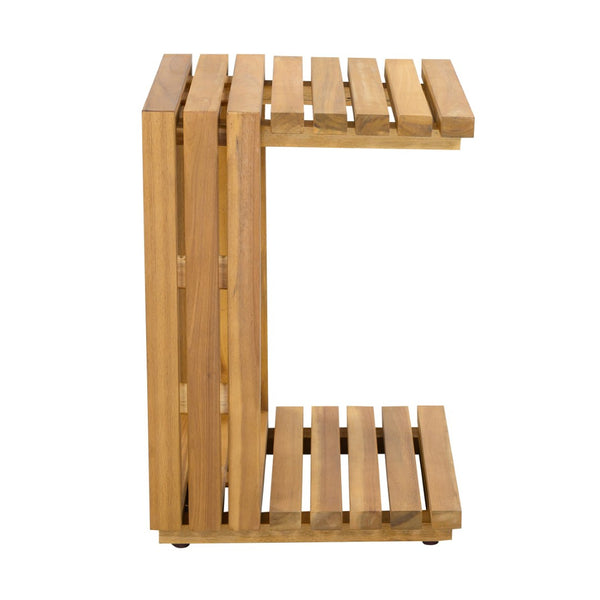 English Elm Oversized Acacia Wood Patio Club Chair and Table Set for Garden or Poolside N768P392778N
