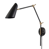 Stanley 17.75'' High 1-Light Swingarm Sconce - Matte Black 52360/1 Elk Lighting