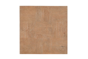 Homeroots 22" Black And Brown Solid Wood Square End Table   523619