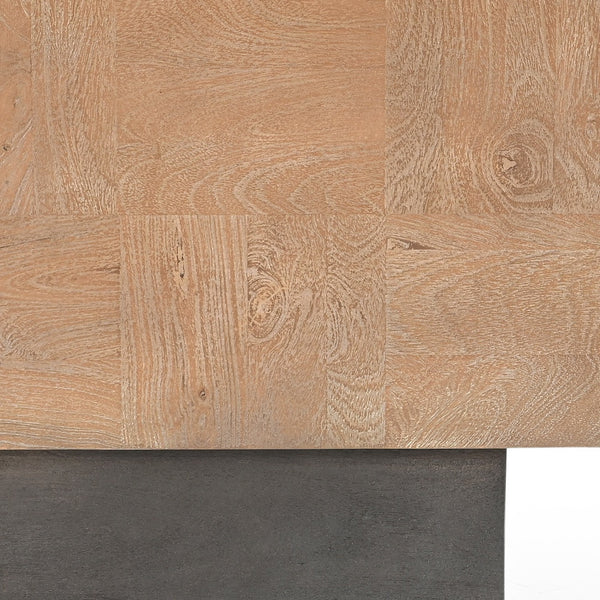 Homeroots 22" Black And Brown Solid Wood Square End Table   523619