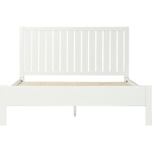 HomeRoots Black Solid Wood Bed Frame - Modern Minimalist Design with Sturdy Support, Under-Bed Storage & Durability White King 523623