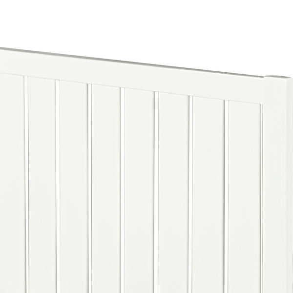 HomeRoots Black Solid Wood Bed Frame - Modern Minimalist Design with Sturdy Support, Under-Bed Storage & Durability White King 523623