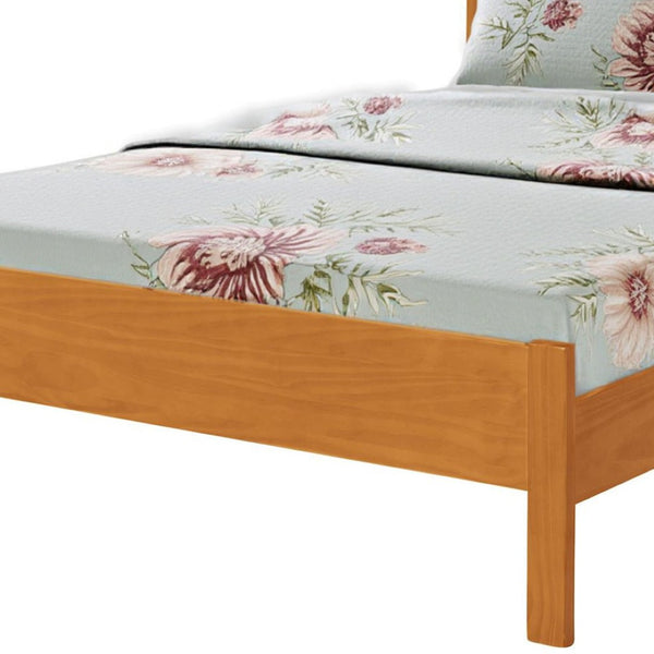HomeRoots Black Solid Wood Bed Frame - Modern Minimalist Design with Sturdy Support, Under-Bed Storage & Durability Cherry Queen 523628
