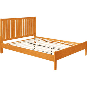 HomeRoots Black Solid Wood Bed Frame - Modern Minimalist Design with Sturdy Support, Under-Bed Storage & Durability Cherry King 523629