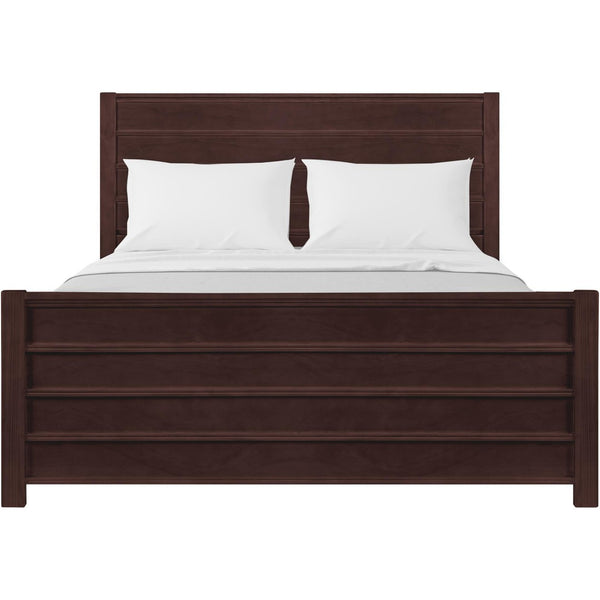 HomeRoots Brown Shiplap King Bed Frame – Rustic Solid Wood Design with Sturdy Slats for Lasting Comfort & Style 523655