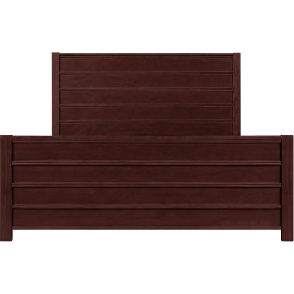 HomeRoots Brown Shiplap King Bed Frame – Rustic Solid Wood Design with Sturdy Slats for Lasting Comfort & Style 523655