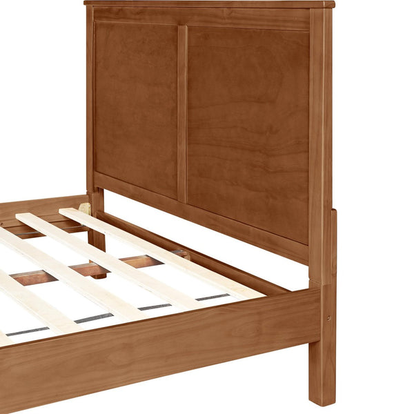 Homeroots Brown Solid Wood Queen Bed Frame – Stylish, Durable Design For A Luxurious Sleep Oasis In Your Home Walnut Wood 523660